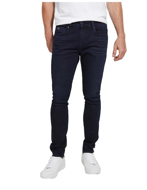 Jeans skinny GUESS lavado obscuro para hombre