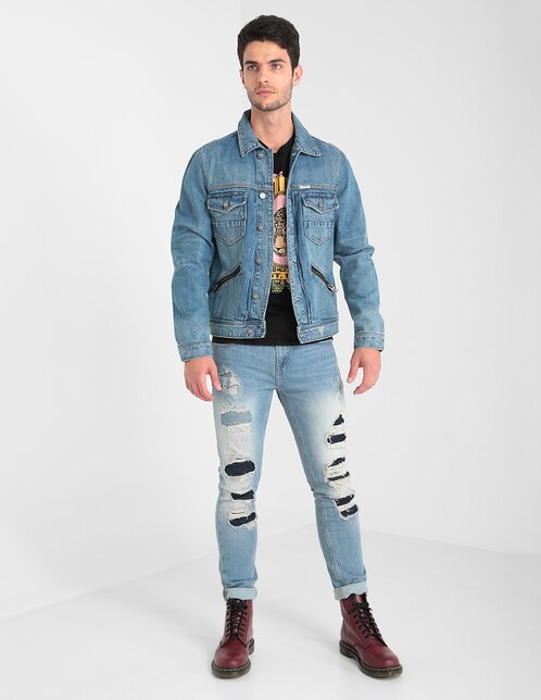 Chamarra de mezclilla Guess con bolsillos en Liverpool