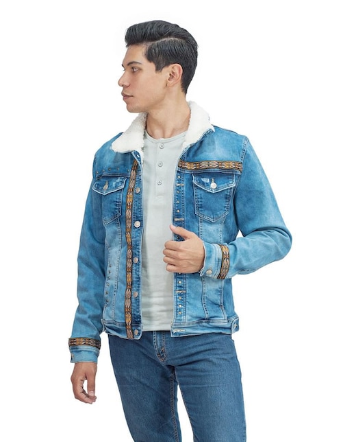 Chamarra Angelozano de mezclilla para hombre