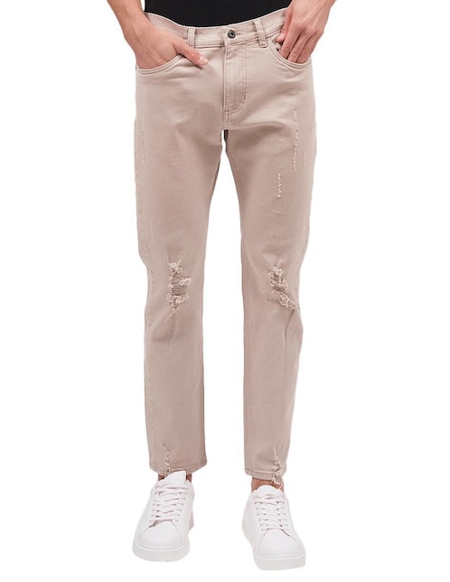 Jeans slim Mchk lavado desgastado para hombre