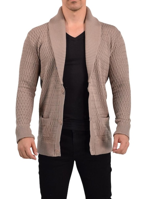 Suéter John Leopard cuello V para hombre
