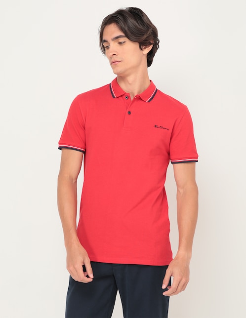 PLAYERA POLO BEN SHERMAN 593, M, ROJO