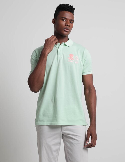 Playera tipo polo El Pulpo para hombre