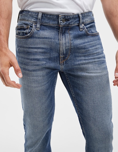 Jeans slim GUESS deslavado para hombre Liverpool