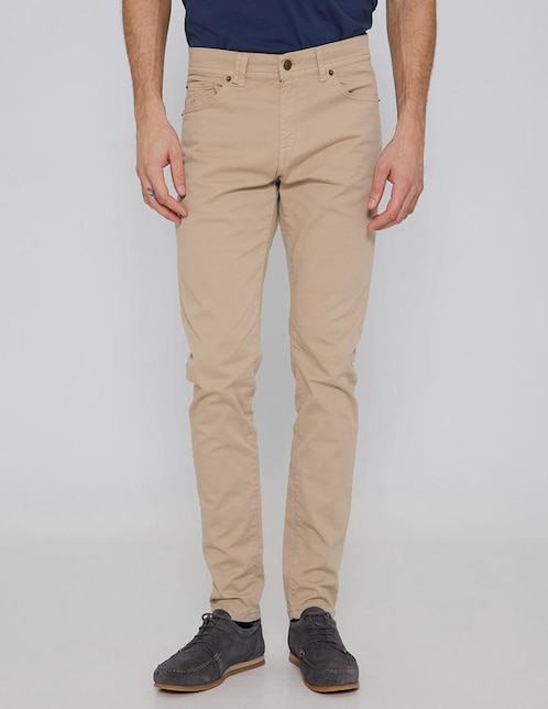 Pantalón recto Scotta de algodón para hombre