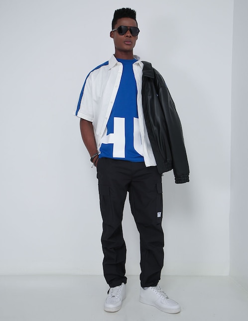Pants regular Hugo Blue con jareta para hombre