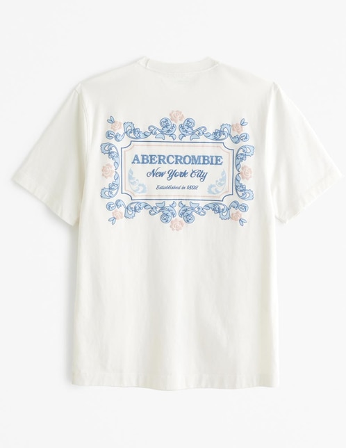 Playera Abercrombie & Fitch cuello redondo para hombre