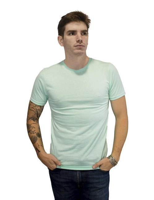 Playera Indicum Denim cuello redondo para hombre