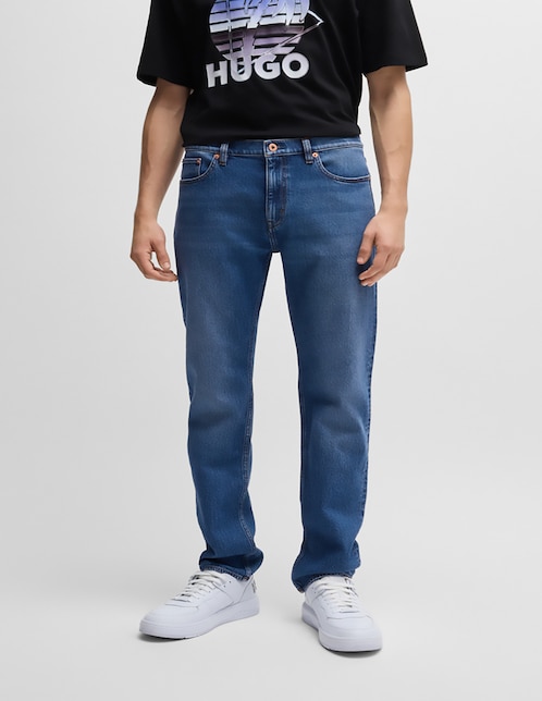 Jeans slim HUGO BLUE lavado deslavado para hombre