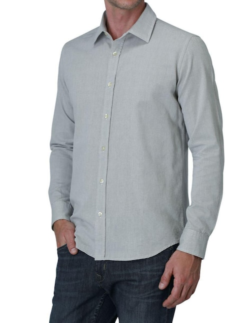 "camisa/sobrecamisa" casual savage monkey "de" (si aplica) algodón y lino "manga" larga "para hombre"