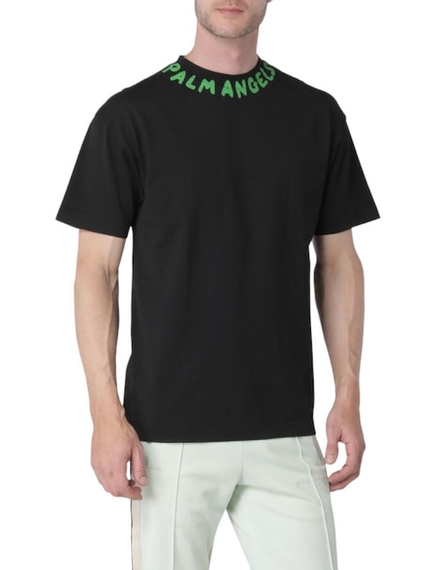 Playera Palm Angels Green Cloud cuello redondo para hombre