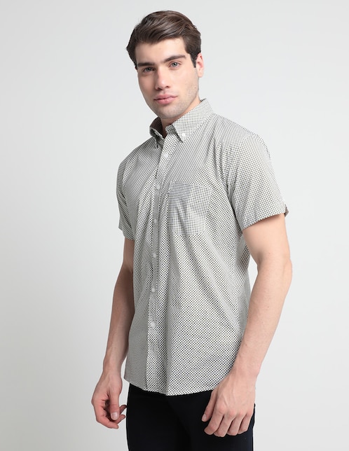 Camisa casual Ben Sherman de algodón manga corta para hombre