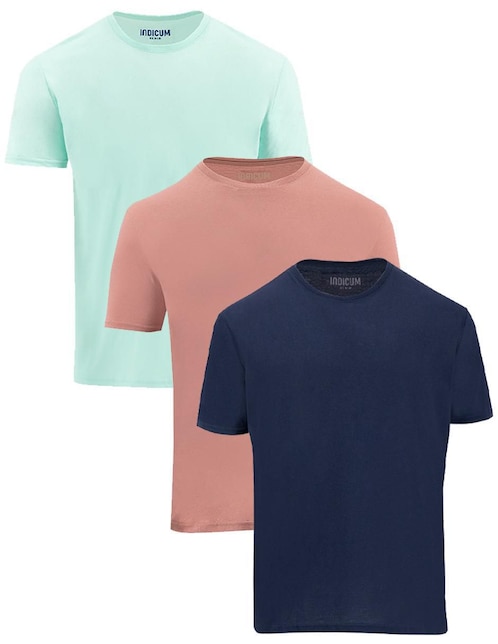 Set playera cuello redondo para hombre 1