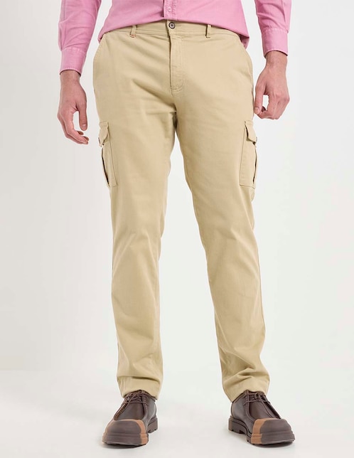 Pantalón slim de algodón para hombre 1