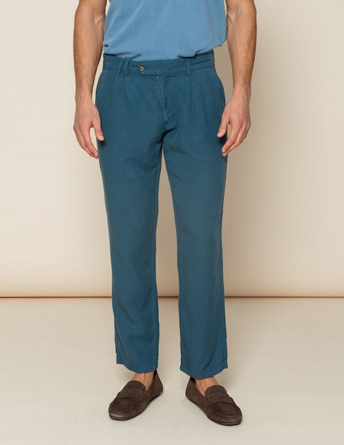 Pantalón recto Scotta de algodón para hombre