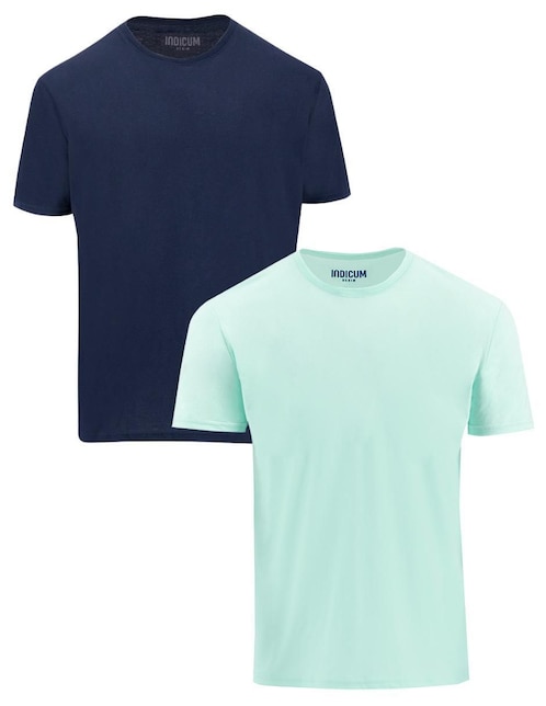 Set de playera Indicum Denim cuello redondo para hombre