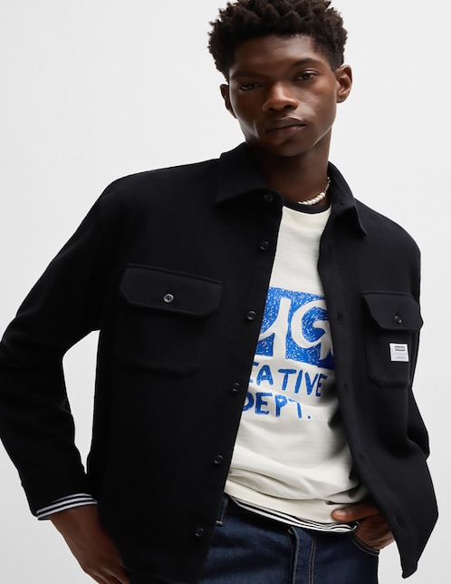 Camisa casual de algodón manga larga para hombre 1