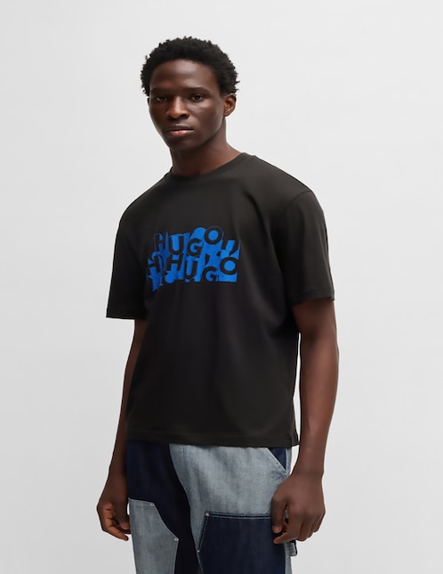 Playera HUGO BLUE cuello redondo para hombre