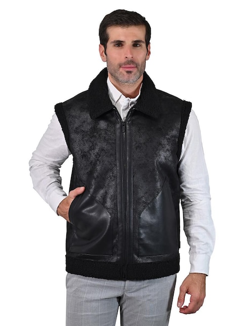 Chaleco Perry Ellis con bolsillos para hombre
