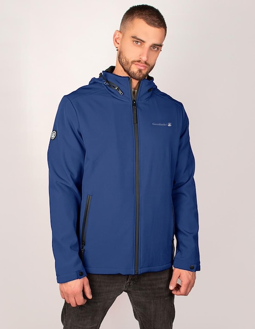 Chamarra casual con capucha para hombre Chamarra casual con capucha para hombre