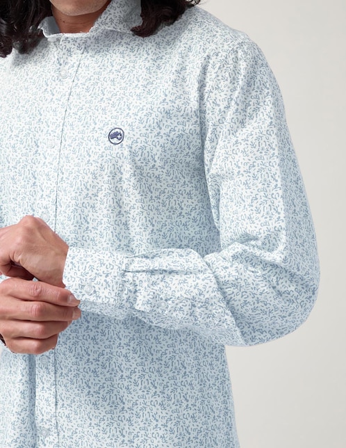 Camisa casual Altonadock manga larga para hombre