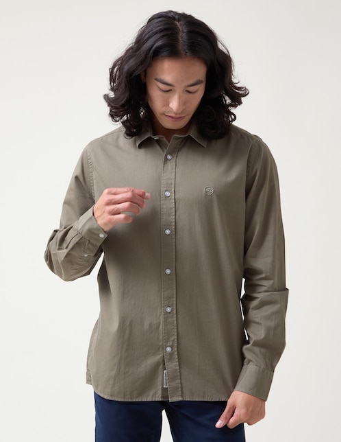 Camisa casual Altonadock de algodón manga larga para hombre