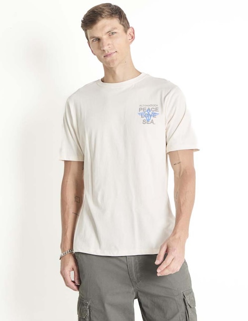 Playera cuello redondo para hombre