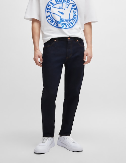 Jeans regular slim Hugo Blue Brody 10 lavado medio para hombre