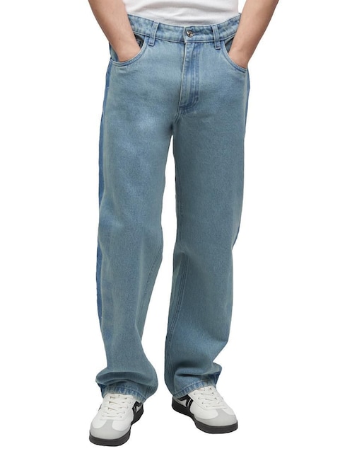 Jeans straight Mchk lavado claro para hombre