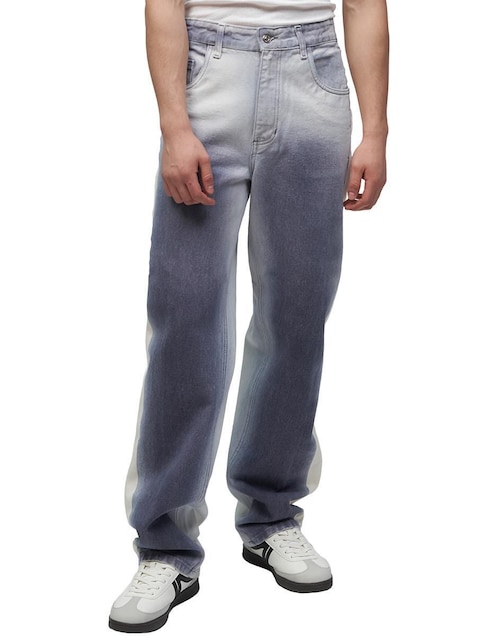 Jeans straight Mchk lavado bitono para hombre