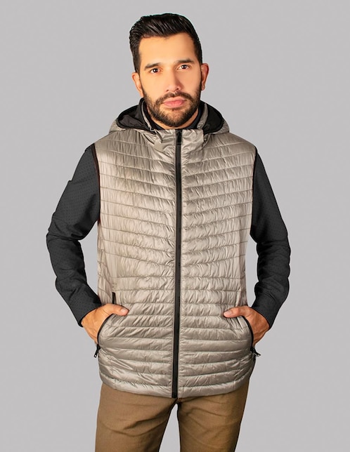 "chaleco" greenlander no poliéster reversible "para hombre"
