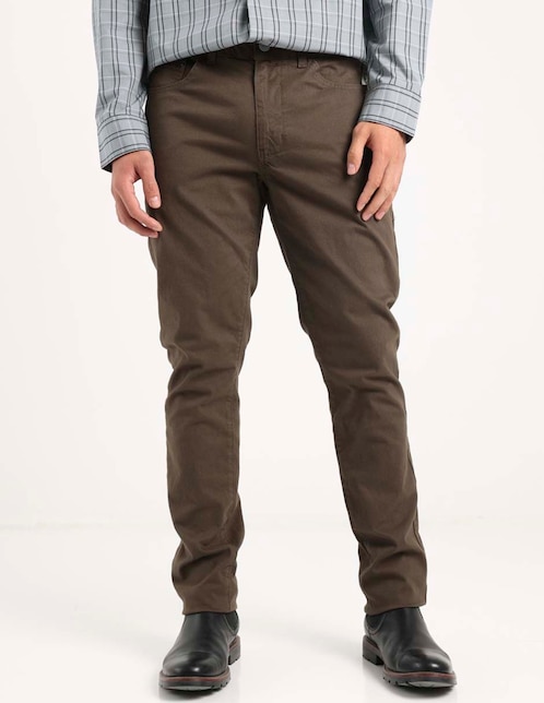 Pantalón slim de algodón para hombre 1