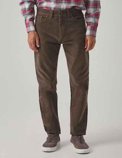 Pantalón slim de algodón para hombre 1