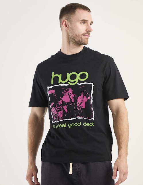 Playera Hugo Blue cuello redondo para hombre