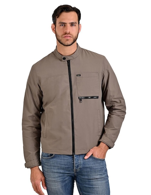 Chamarra casual Lee impermeable con bolsillos para hombre