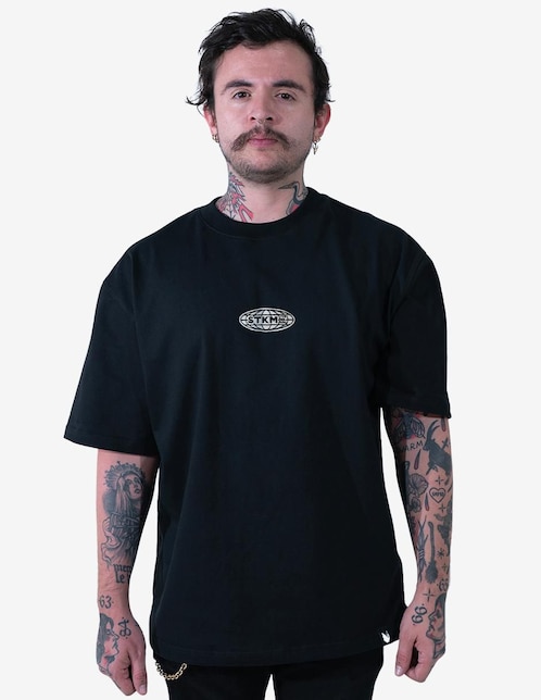 Playera Stkm Company oversize cuello redondo para hombre