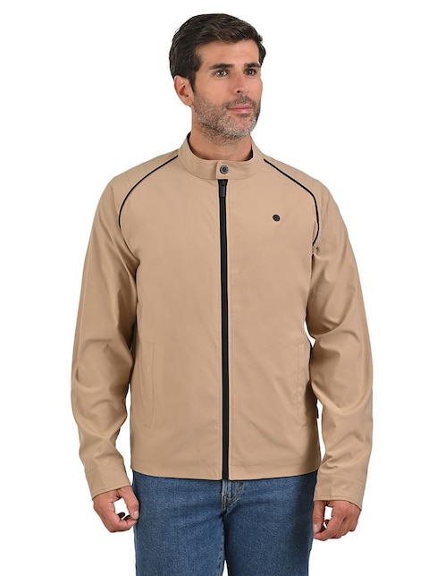 Chamarra casual Perry Ellis Portfolio con bolsillos para hombre