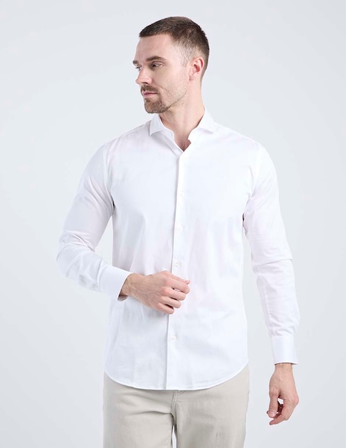 Camisa Business casual El Pulpo manga larga para hombre