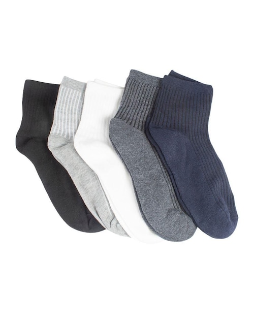 Set de calcetín comfort de algodón para hombre 5 pares 1