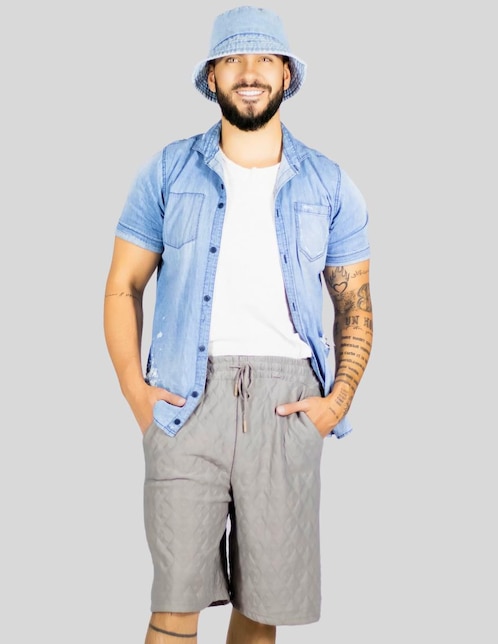 "short" malabis "de" poliéster "para hombre"