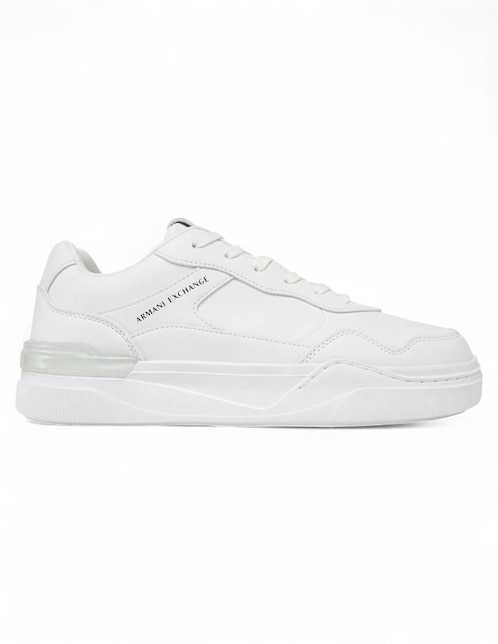 Tenis de piel Armani Exchange Optical White para hombre