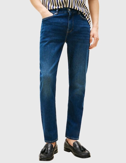 TOMMY HILFIGER Jeans straight Tommy Hilfiger lavado medio para hombre