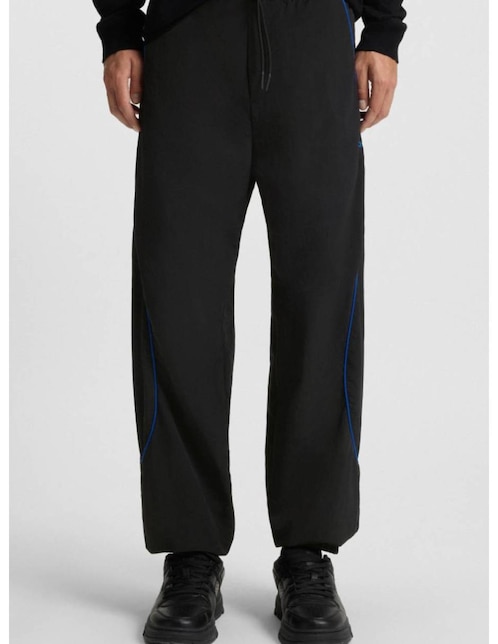 Pantalón regular Hugo Blue de algodón para hombre