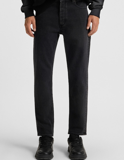 Jeans straight Hugo Blue lavado medio para hombre
