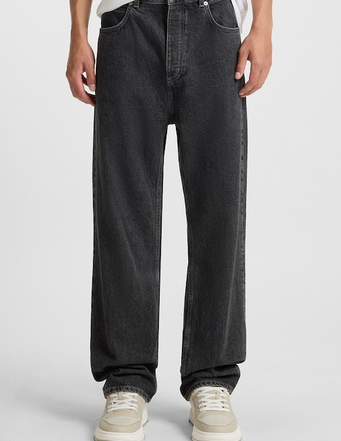 Jeans straight Hugo Blue lavado medio para hombre