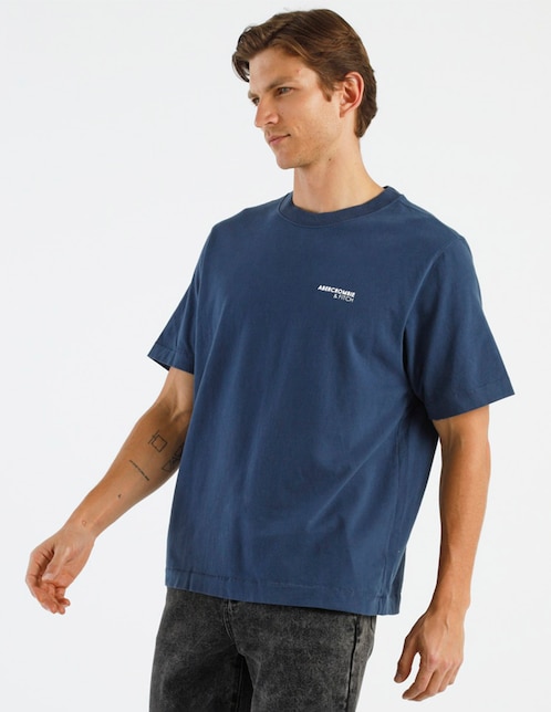 PLAYERA ABERCROMBIE &, G, AZUL MARINO