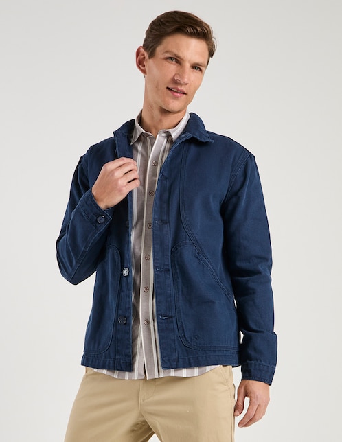 Chamarra denim Elemento Uomo con bolsillos para hombre