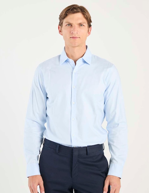 Camisa casual Abercrombie & Fitch de algodón manga larga para hombre