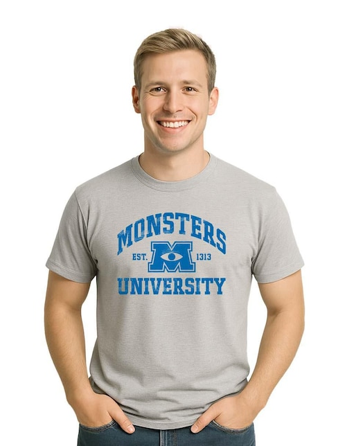 Playera cuello redondo para hombre 1