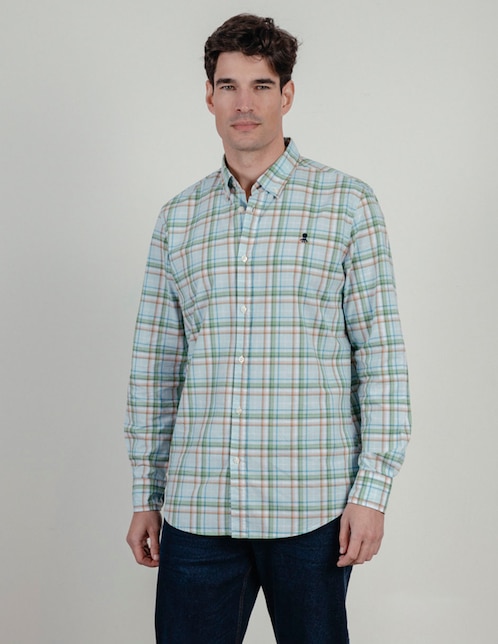 Camisa casual manga larga para hombre 1